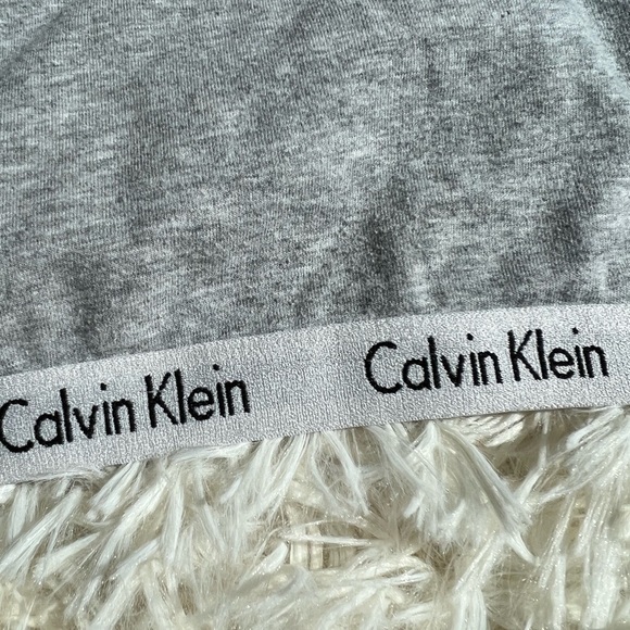 Calvin Klein gray logo band bralette size Medium - Picture 6 of 7